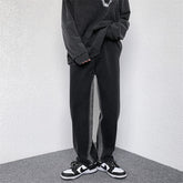 Men Jeans Washed Jeans Men's Spring Straight Loose Oversized Casual Trousers